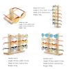 Glasses Holder Stand Solid Wood Glass Display Holder Sunglass Display Holder Wood Glass Display Rack Double Linen Glass Showcase Spectacle Holder(1) view 2