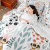 Erosebridal Meerkat Kids Comforter Set Queen 7 Piece Cartoon Animal Print Bed in a Bag Cute Love Heart Room Decor,Green Leaf Pink Floral Bedding Set with Fitted Sheet,Flat Sheet,Pillow Cases & Covers view 2