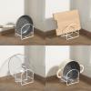 LINFIDITE 4 Pack Dish Racks White and Gold Wine Glass Holder 2 Pack view 4