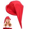 ABOOFAN Red Gnome Hat Dwarf Hats Funny Halloween Dwarf Costumes Accessories Storybook Character Costume Cosplay Headwear Xmas Fairy Tale Party Hats for Kids Adults Red view 1