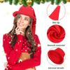 ABOOFAN Red Gnome Hat Dwarf Hats Funny Halloween Dwarf Costumes Accessories Storybook Character Costume Cosplay Headwear Xmas Fairy Tale Party Hats for Kids Adults Red view 3
