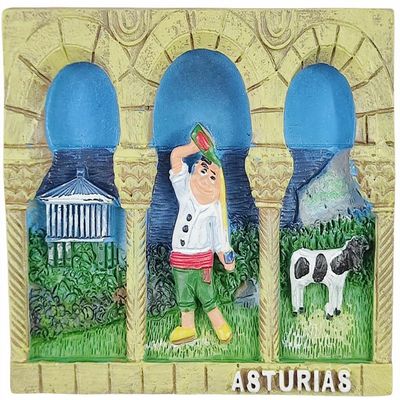 Asturias Spain Refrigerator Magnet Travel Souvenir Fridge 3D Decoration Craft Collection