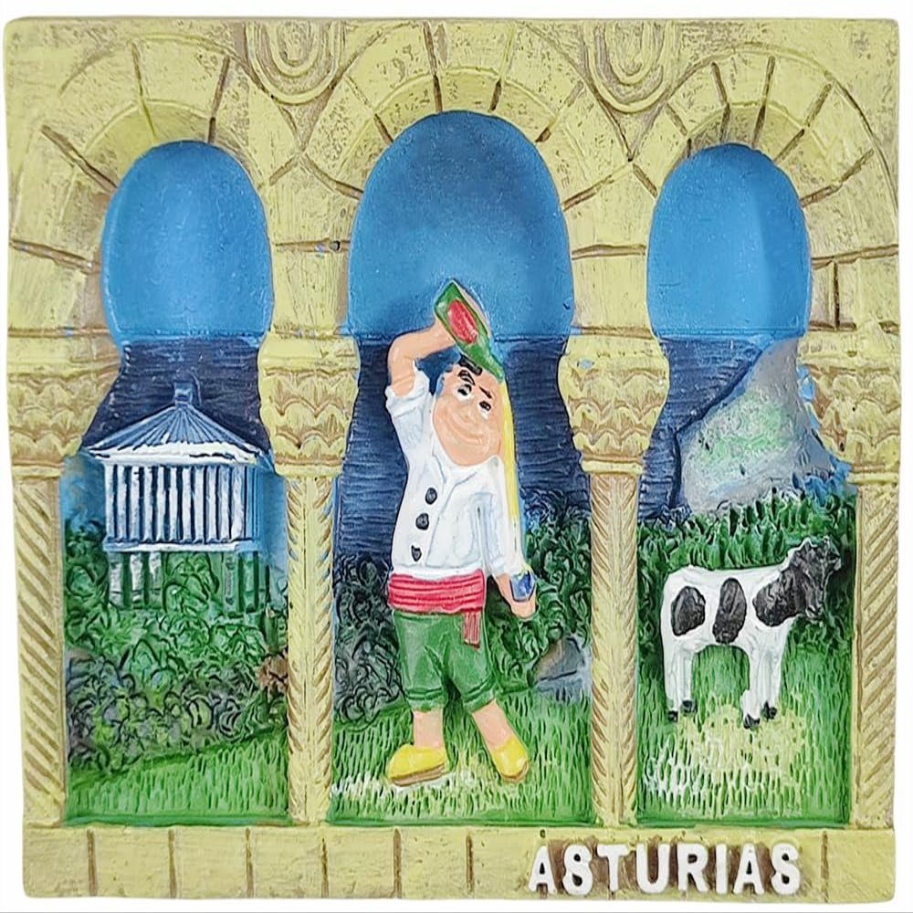 Asturias Spain Refrigerator Magnet Travel Souvenir Fridge 3D Decoration Craft Collection