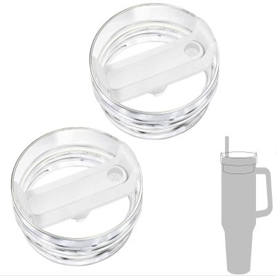 40oz Tumbler Lids Replacement for Stanley Cup,Replacement Spill Proof Splash Resistant Tumbler Lids Reusable Tumbler Cover for Stanley and More Coffee Mugs (Lily White)