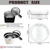 40oz Tumbler Lids Replacement for Stanley Cup,Replacement Spill Proof Splash Resistant Tumbler Lids Reusable Tumbler Cover for Stanley and More Coffee Mugs (Lily White) view 2