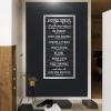 House Rules Metal Wall Art, Christian House Rules Wall Decor, Metal Bible Verse Sign, Inspirational Quotes Decor, Modern Artwork for Living Room, Religious Gifts (Gold, 59"x32"|150x81cm) view 2