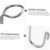 NPQPNAFC 15pcs Saving Connection Stainless Steel Hook Wardrobes Space Buckle Clo Hooks Wardrobe Connecting Clips Multi-Layer Metal for Mini Cabinet Clothes Connector Hanger Hangers(Silver,4.7X2.5cm) view 3