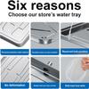 YONGYILI Air Conditioner Condensate Drain Pan, Outdoor Stainless Steel Universal Ac Drip Cushion Water Collecting Drainage Pan,for Window Ac and Mini Split Units(1-2p 85x40cm/34x16in) view 3