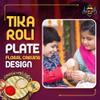 LUXCKY Golden Decorative Designer Roli Chawal/Rice Holder, Kumkum Haldi Holder Rakhi Pooja Thali Indian Festival Diwali Pujan Mandir Tika Roli Plate (Round Shape) view 2