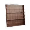 Floor-Standing Magazine Rack Wide 3 Pocket Magazine Rack - Wood Newspaper Rack Storage Holder Standing Newspaper Stand for Books, Newspapers, Living Room, Office, Home Decor, Walnut Information Rack view 1