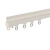 BZCKBZ Black/White Self Adhesive Ceiling Curtain Track for Living Room Bedroom Room Divider, Curtain Rail for Curtains Sliding Window Poles(Wall White,130cm/4.26ft) view 1
