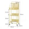 Floor-Standing Magazine Rack Brochure Display Stand Storage Bookshelf, Floor-Standing Metals Magazine Rack, Newspaper Stand Easy to Move Easy to Assemble Compartments for Living Room Information Rack( view 2