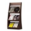 YXIANG56Q Floor-Standing Magazine Rack Brochure Display Stand Magazine Storage Rack Floor-Standing Storage Bookshelf Vertical Leaflet Display Rack Folding Periodical Rack Information Rack view 1