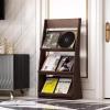 YXIANG56Q Floor-Standing Magazine Rack Brochure Display Stand Magazine Storage Rack Floor-Standing Storage Bookshelf Vertical Leaflet Display Rack Folding Periodical Rack Information Rack view 3