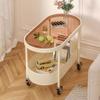 YOUQUEEN Coffeetable Nordic Fashion Simple Movable Living Room Sofa Side Table Home Bedside Small Coffee Table Coffee Tables for Living Room(B) view 2