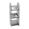 Floor-Standing Magazine Rack Magazine Rack Floor Display Storage Rack Acrylic Creative Simple Books and Brochure Display Stand Floor-Standing Newspaper Rack Storage Bookshelf Information Rack(Gris,S) view 1