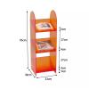 Floor-Standing Magazine Rack Magazine Rack Floor Display Storage Rack Acrylic Creative Simple Books and Brochure Display Stand Floor-Standing Newspaper Rack Storage Bookshelf Information Rack(Gris,S) view 2