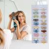 SMUK Claw Clip Organizer for Women, Hanging Mount Hair Clips Holder Organizer for Girls, Hair Bow Claw Clip Stand Storage for Wall, Door, Closet view 4