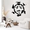 Animal Kingdom Metal Decor, Safari Animals Metal Wall Decor, Tree and Animals Wall Art, World Wall Art, Wildlife Wall Art, Wildlife Silhouette, Gift For Wildlife Lovers, Home Decor (Black, 24"x24"|60x60cm) view 1