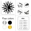 Aportif Sun and Moon Metal Wall Decor, Sun Wall Decor, Moon Metal Wall Art, Nature Decorations, Cutout Artwork, Living Room Decor (Silver, 19"x19" | 47x47 cm) view 3