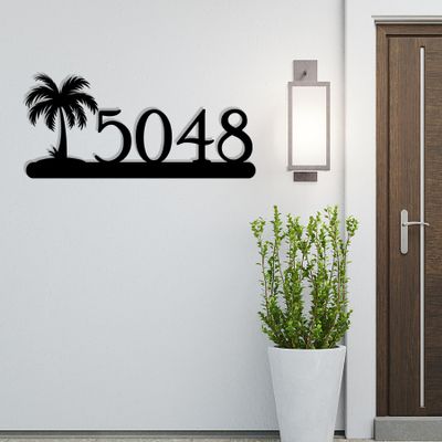 Custom House Number for Outside Metal Address Numbers for House