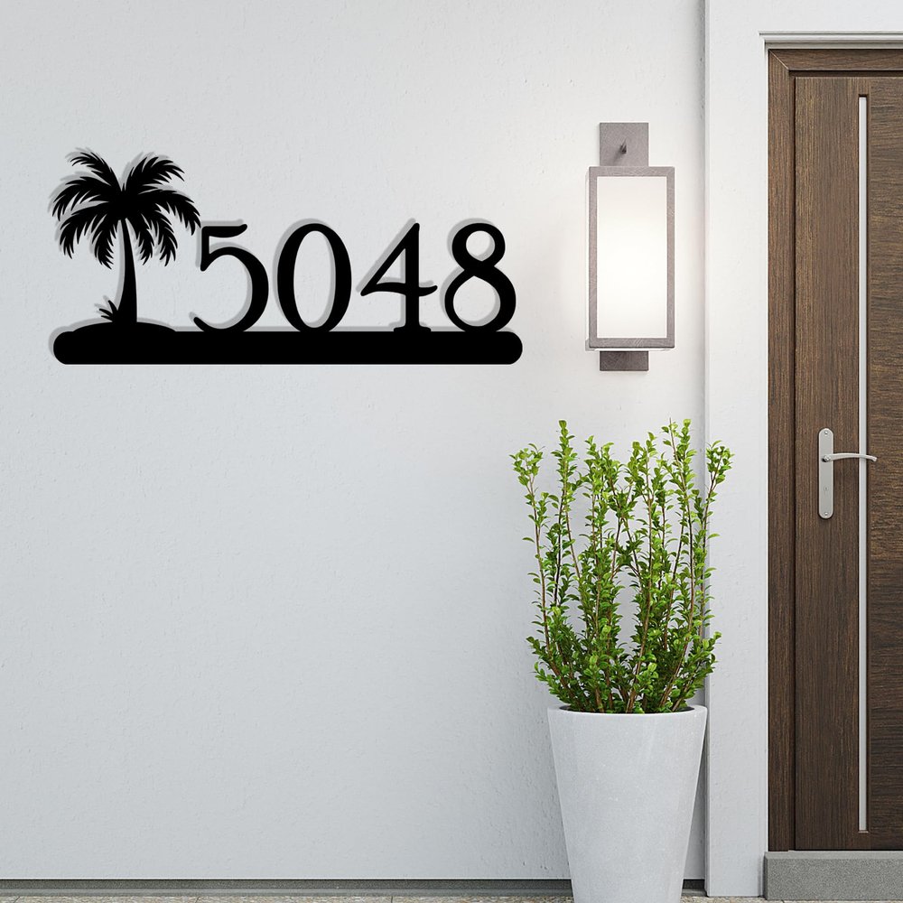 Custom House Number for Outside Metal Address Numbers for House
