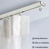 Bcofo Heavy-Duty Curtains Rails Self Adhesive Ceiling Curtain Track Room Divider Curtain Track No Drill Curtain Rod Easy to Install No Drill, Screws for Privacy in Open Rooms(White,1.1m(3.6ft)) view 3
