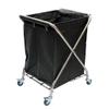 Laundry Sorter Cart Foldable Laundry Hamper, Rolling Hotel Sorter Cart Mobile Trolley for Storage Organize Dirty Clothes, Sturdy Basket with Wheels view 1