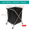 Laundry Sorter Cart Foldable Laundry Hamper, Rolling Hotel Sorter Cart Mobile Trolley for Storage Organize Dirty Clothes, Sturdy Basket with Wheels view 2