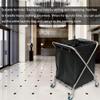Laundry Sorter Cart Foldable Laundry Hamper, Rolling Hotel Sorter Cart Mobile Trolley for Storage Organize Dirty Clothes, Sturdy Basket with Wheels view 4