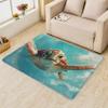 Vydddom Coastal Decor Rug, 5x8 Rug, Underwater Turtle Rugs for Living Room Bedroom, Underwater Turtle Large Area Rug, Washable Rug Non Slip Soft Indoor Carpet, Coastal Decor Home & Room Decor view 2