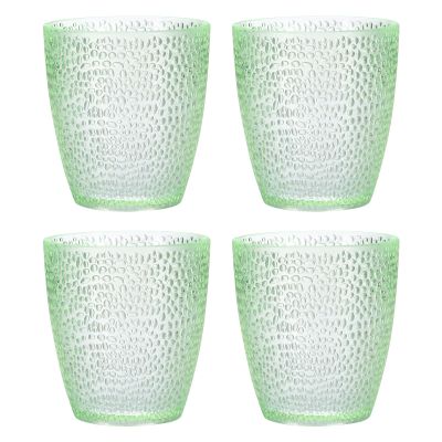 uxcell 7oz Acrylic Drinking Glasses, 4Pcs Plastic Reusable Tumblers Drinkware Unbreakable Water Glasses Cups Stackable & Dishwasher Safe for Home Outdoors Restaurant, Emerald
