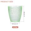 uxcell 7oz Acrylic Drinking Glasses, 4Pcs Plastic Reusable Tumblers Drinkware Unbreakable Water Glasses Cups Stackable & Dishwasher Safe for Home Outdoors Restaurant, Emerald view 2