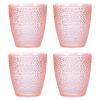 uxcell 7oz Acrylic Drinking Glasses, 4Pcs Plastic Reusable Tumblers Drinkware Unbreakable Water Glasses Cup Stackable & Dishwasher Safe for Home Outdoors Restaurant, Pink view 1