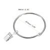 uxcell Curtain Rings with Clips, 36pcs Drapery Curtain Clip Rings, 3 Inch Curtain Clip Rings Hooks for Curtain Rod (Silver) view 2