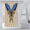 Wewoo Home Shower Curtain Decoration Set with Hooks Blue Butterfly (1896) by Albert Bierstadt Shower Curtains Breathable Quick Dry Bathroom Curtains W72xL90in view 2