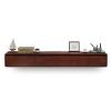 LIUSJMGH Floating TV Cabinet for 47-100 inch TVs, TV Console Unit with 2 Drawers, TV Stand with Shelving for Living Room, Entertainment Room(Brown,140cm) view 1