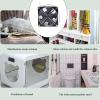 caralin Kitchen Exhaust Fan 85CFM Bathroom Exhaust Fan Wall Mounted Garage Ventilation Fan Basement Extractor Fan Comal Use Plastic + Aluminum Alloy view 3