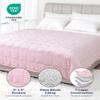 Kivik Weighted Blanket 15 lbs for Adults, Minky Dot Heavy Blankets, Microfiber Reversible Weighted Throw Blankets for All Seasons, Machine Washable, 48"x72" Twin Size, Pink view 4