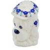 Polmedia Polish Pottery Jar with Lid - The Floral Wish Pattern Handmade in Boleslawiec Poland by Ceramika Dalia + Certificate of Authenticity view 1