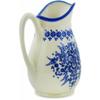 Polmedia Polish Pottery Pitcher UNIKAT - Morning Frost Pattern Handmade in Boleslawiec Poland + Certificate of Authenticity view 3