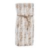 Faux Fur With Brushed Metallic Foil Print Bottle Bag (Set of 8) view 1