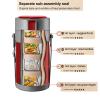 AUNMAS Thermo Food Jar for Hot Food, 3 Tier Stainless Steel Vacuum Lunch Container, Double Layer Insulation Wide Mouth Design Soup for Office Picnic view 3