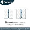 Ambesonne Christmas Window Curtains Pack of 2, Merry Xmas Season Theme Beetle Car and Pine Trees Snowy Day, Lightweight Set with Rod Pocket, 4 Panels of - 28" x 63", Pale Grey Hot Pink and Green view 4