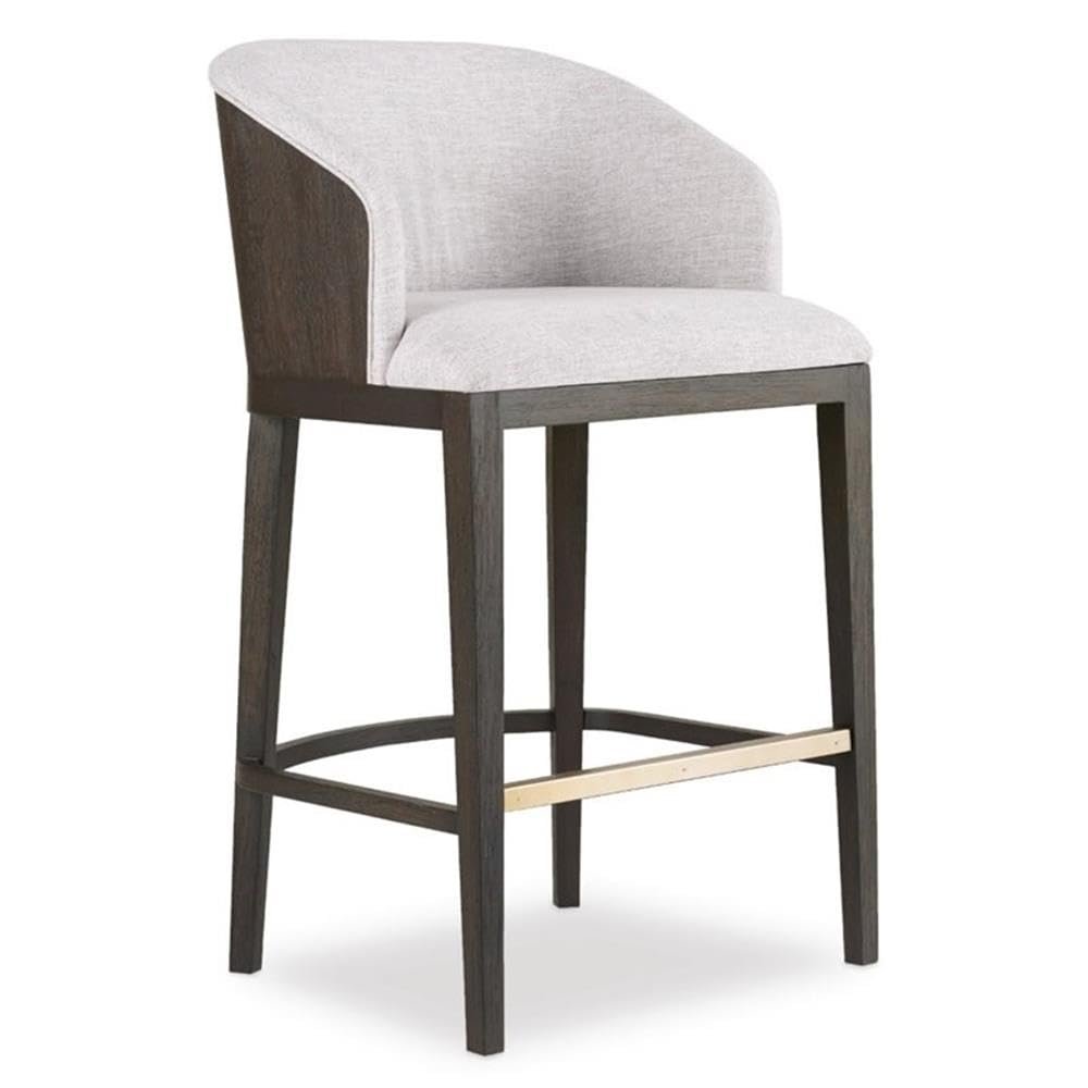 BOWERY HILL Modern/Contemporary Upholstered Bar Stool in Midnight Brown