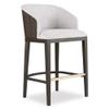 BOWERY HILL Modern/Contemporary Upholstered Bar Stool in Midnight Brown view 1