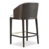 BOWERY HILL Modern/Contemporary Upholstered Bar Stool in Midnight Brown view 3