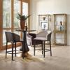 BOWERY HILL Modern/Contemporary Upholstered Bar Stool in Midnight Brown view 4