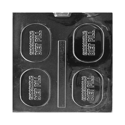 Diet Card Plastic Mold Easy Release and Cleaning Candy Chocolate Lolly Pop