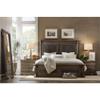 BOWERY HILL Modern/Contemporary Three-Drawer Nightstand in Wood view 3